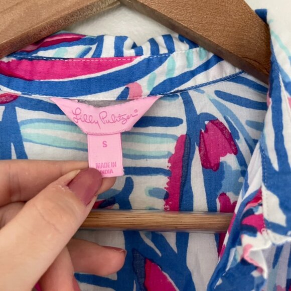 Lilly Pulitzer Sanibel Tunic Dress Red Right Return Size Small - Picture 3 of 7